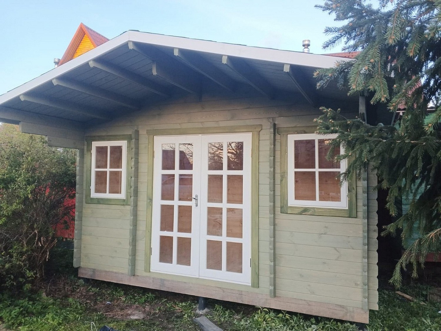 Садовый дом 4,3х3,2 летняя кухня
