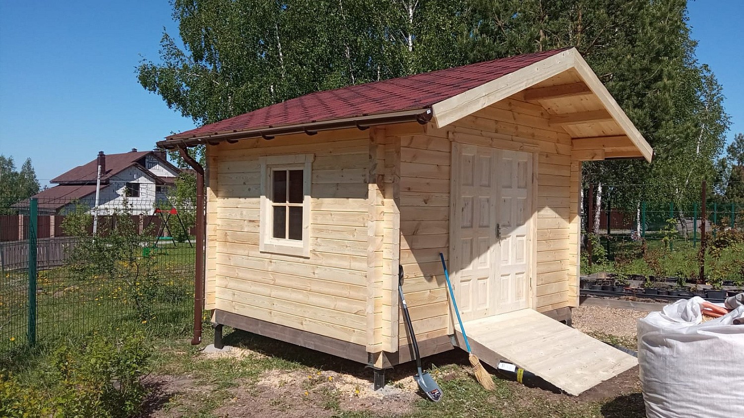 Садовый дом 3х3,8 из минибруса 90 мм